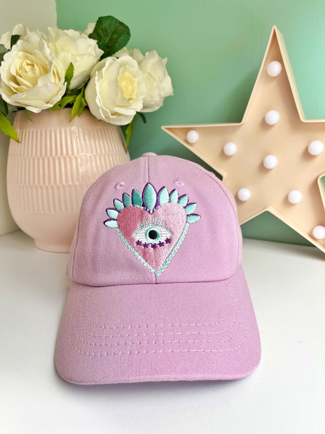 Gorra Lila Corazón
