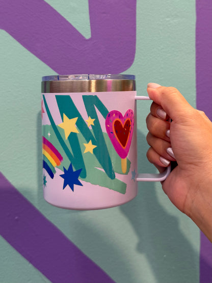 Termo tipo mug - Eres mágica blanco 350 ml