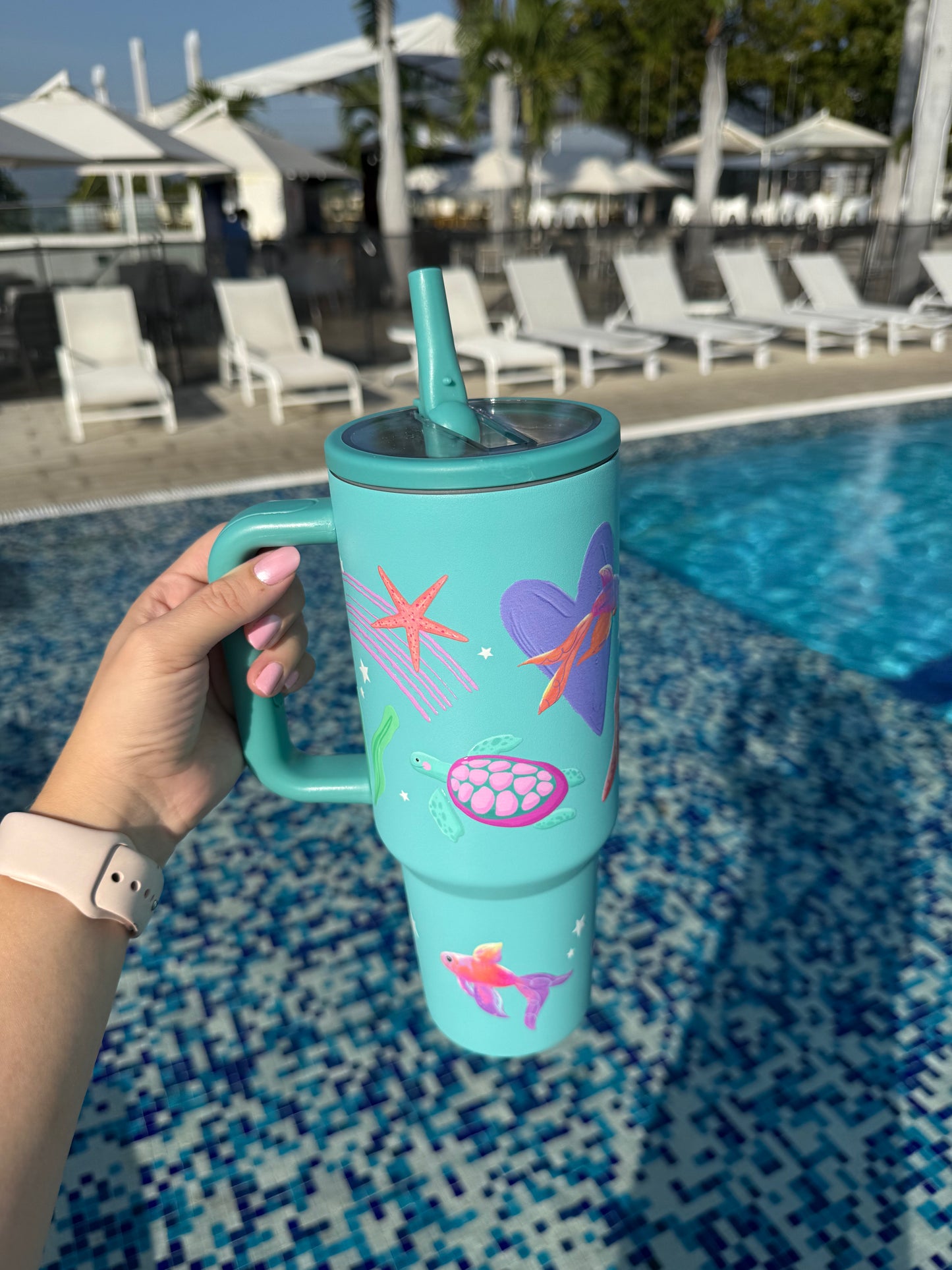 Termo tipo Stanley - Mar Aguamarina 1200 ml