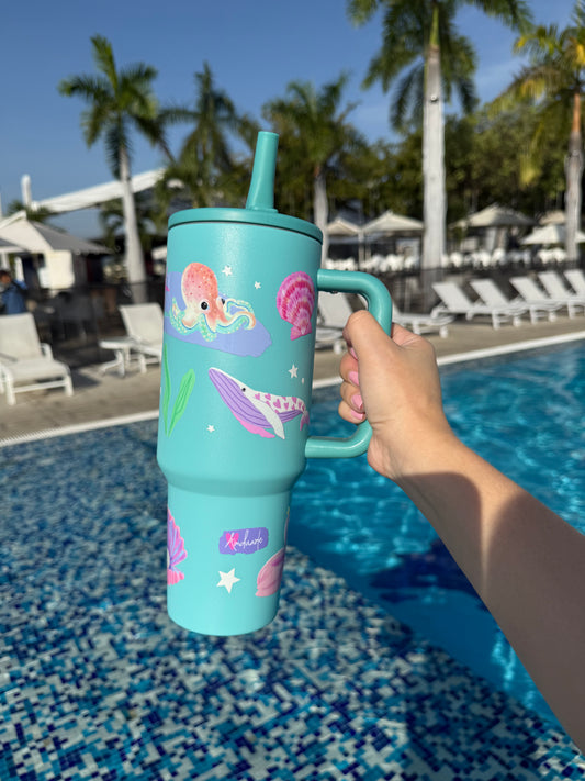 Termo tipo Stanley - Mar Aguamarina 1200 ml