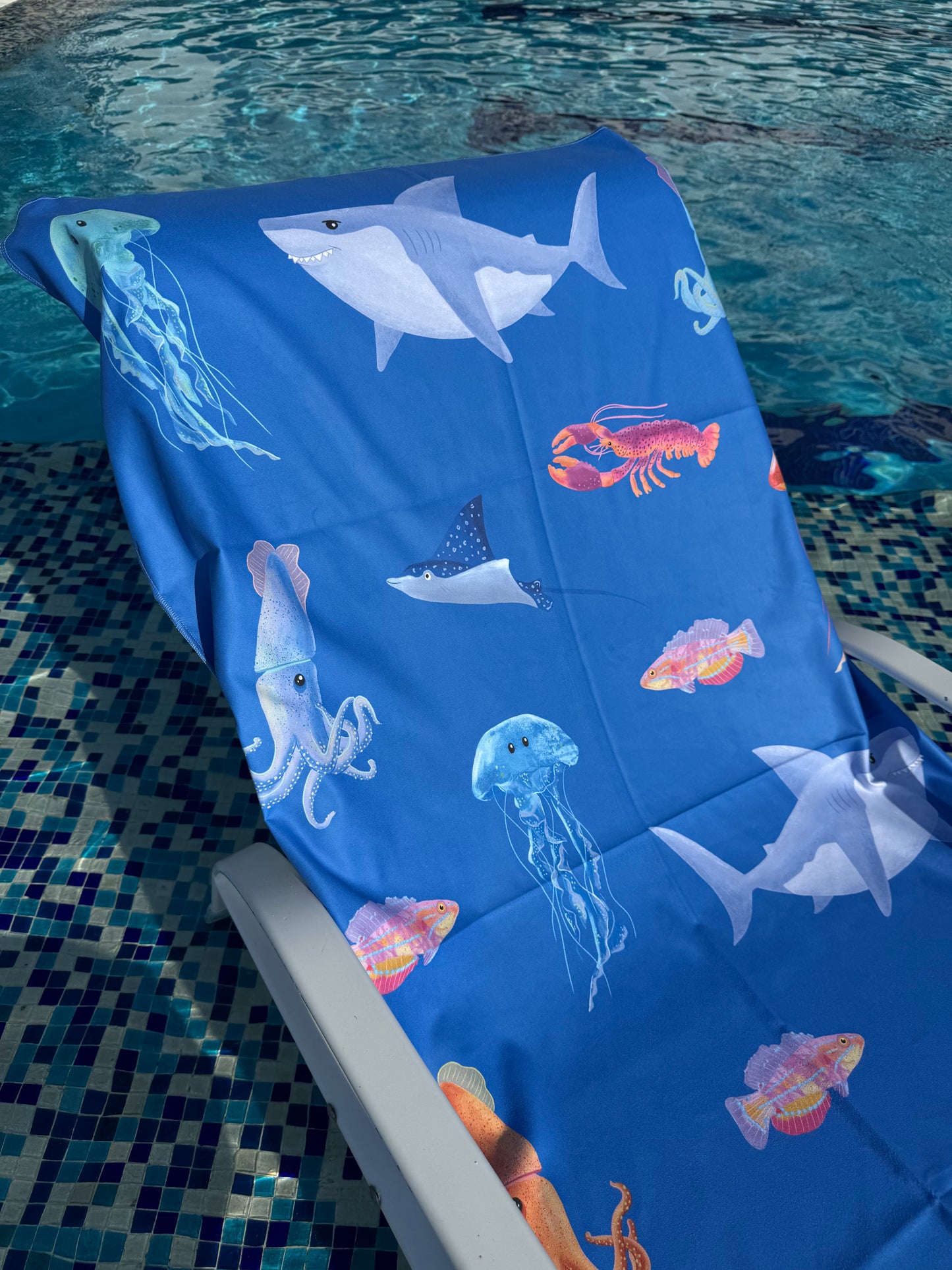 Toalla microfibra Criaturas del mar