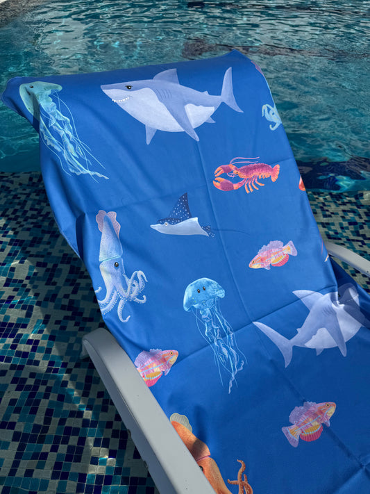 Toalla microfibra Criaturas del mar