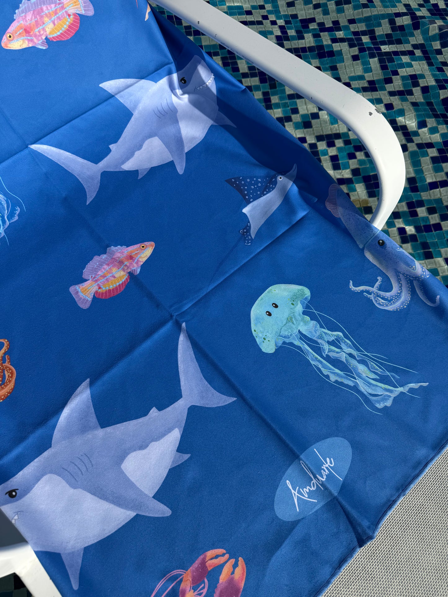 Toalla microfibra Criaturas del mar