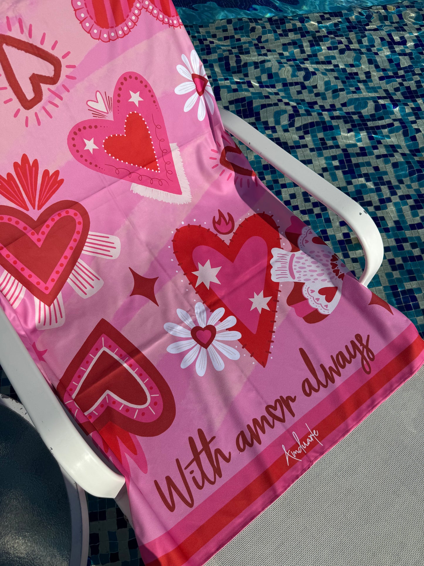 Toalla microfibra With amor always