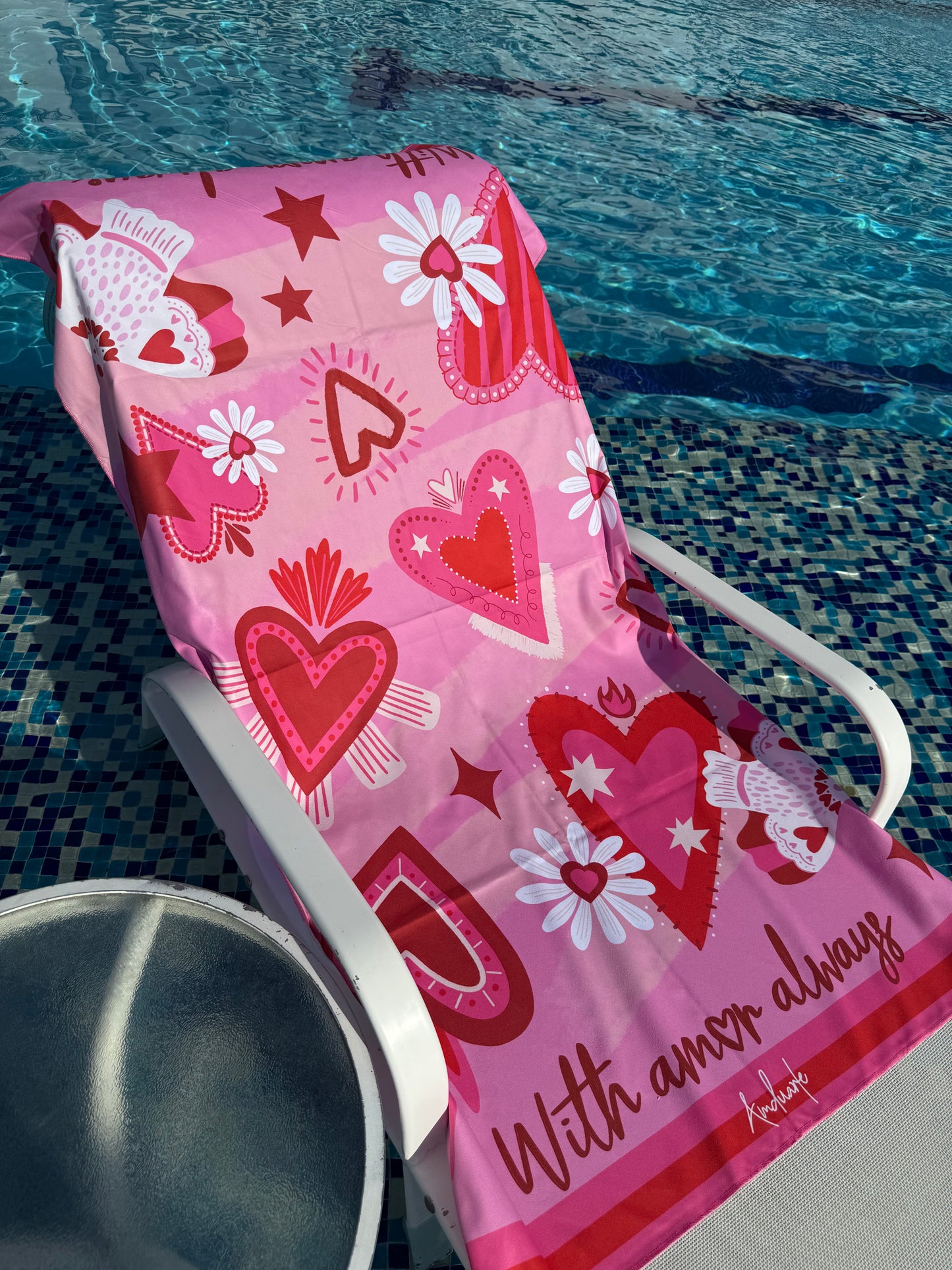 Toalla microfibra With amor always