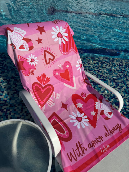 Toalla microfibra With amor always