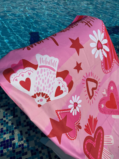 Toalla microfibra With amor always