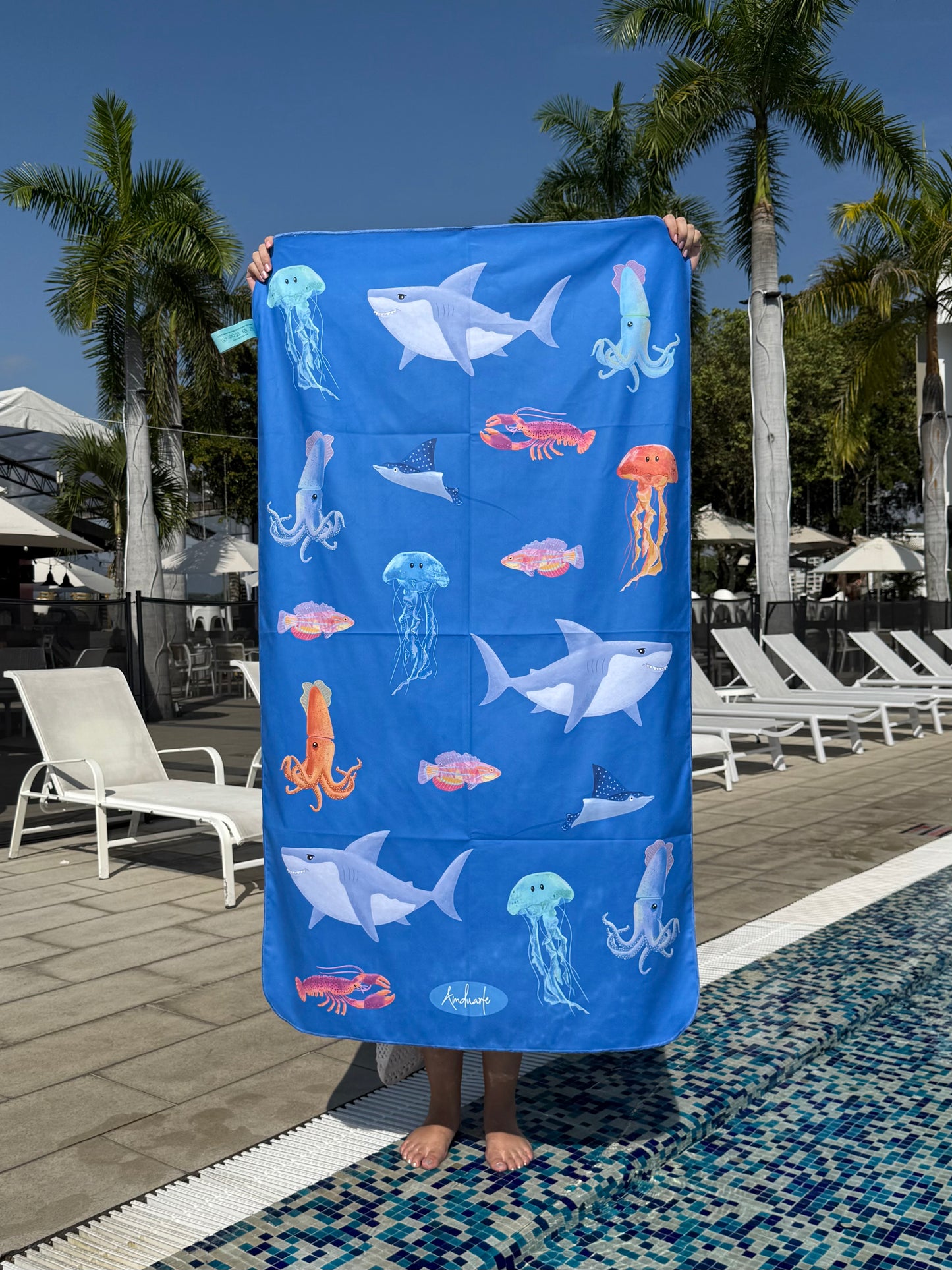 Toalla microfibra Criaturas del mar