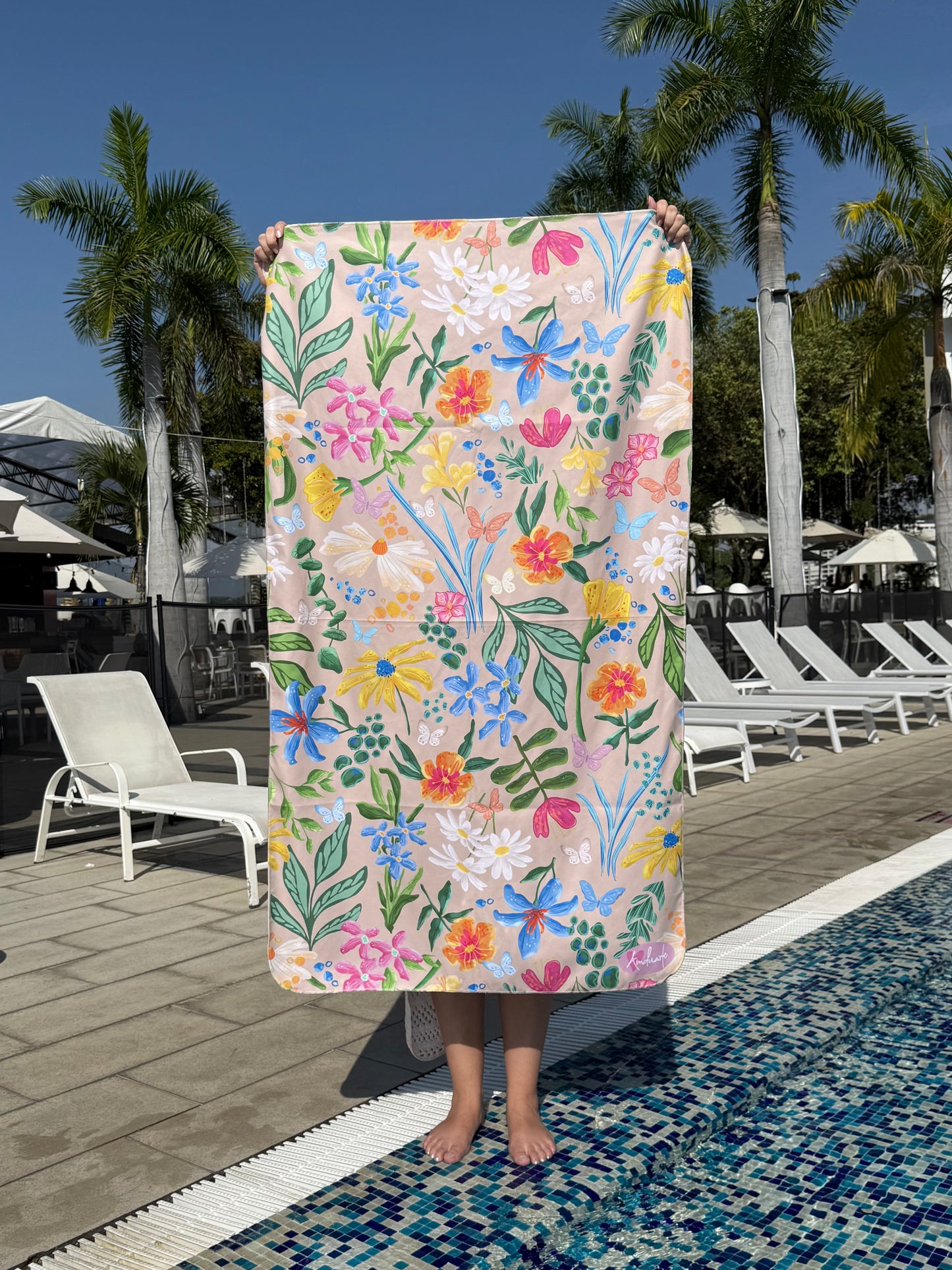 Toalla microfibra Florecer