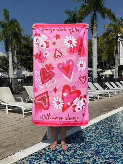 Toalla microfibra With amor always