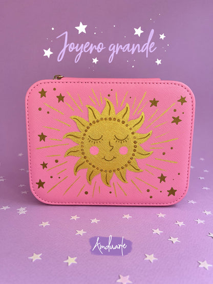 Joyero grande sol rosado