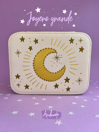 Joyero grande luna beige