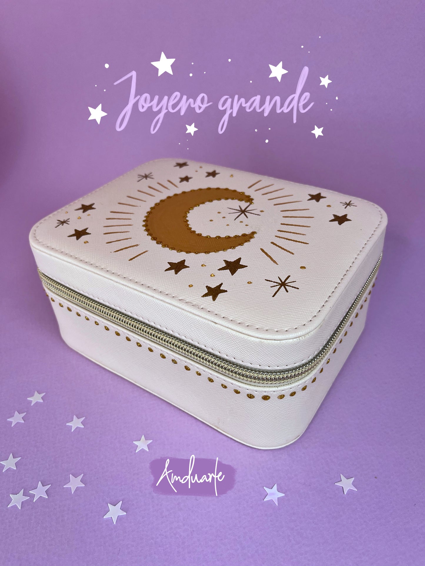 Joyero grande luna beige