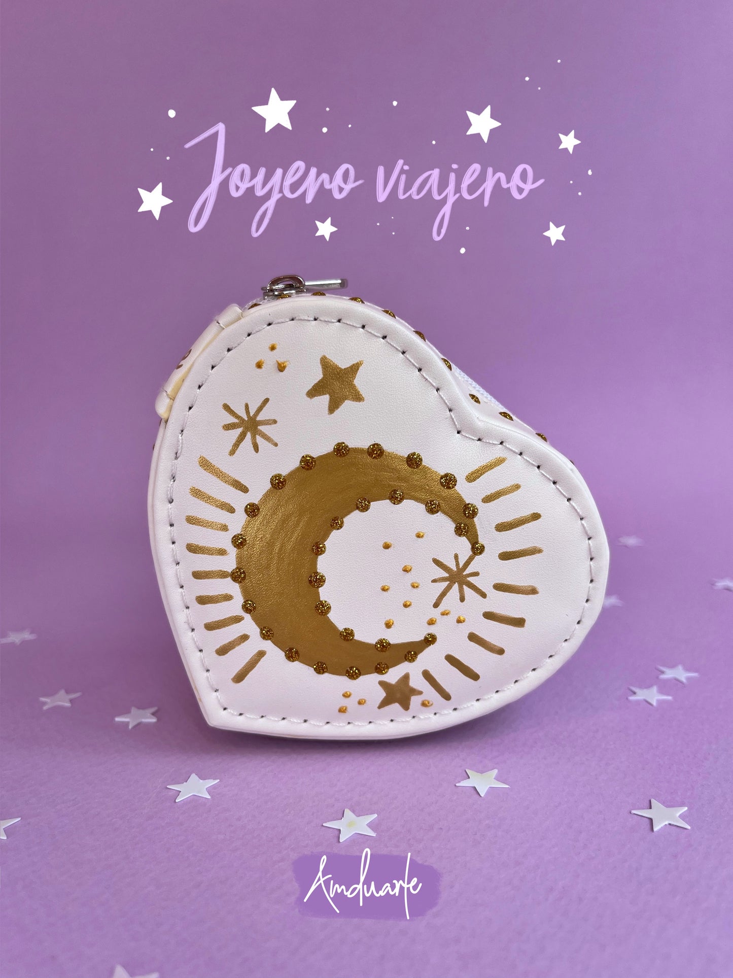 Joyero viajero luna blanco