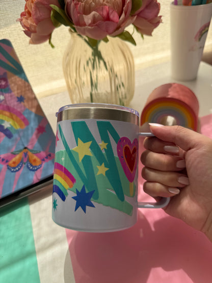 Termo tipo mug - Eres mágica blanco 350 ml