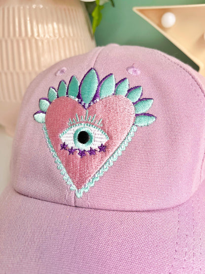 Gorra Lila Corazón