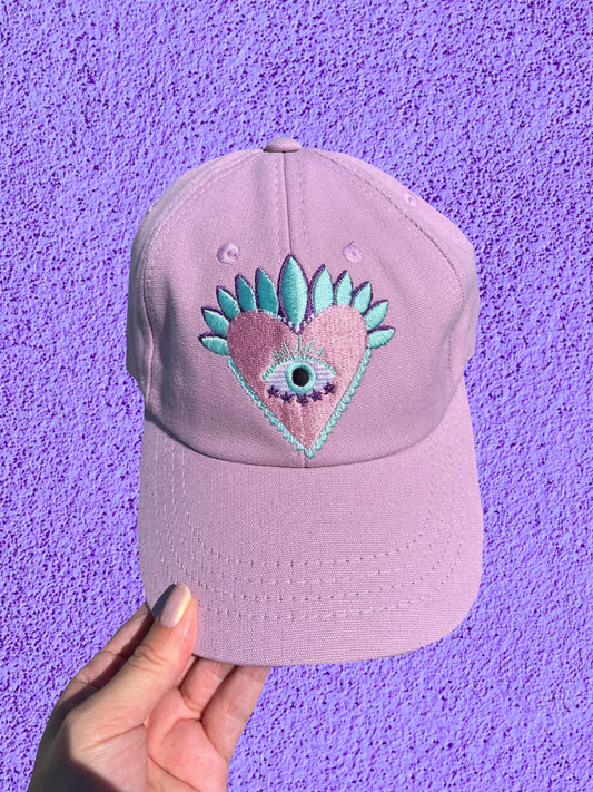 Gorra Lila Corazón