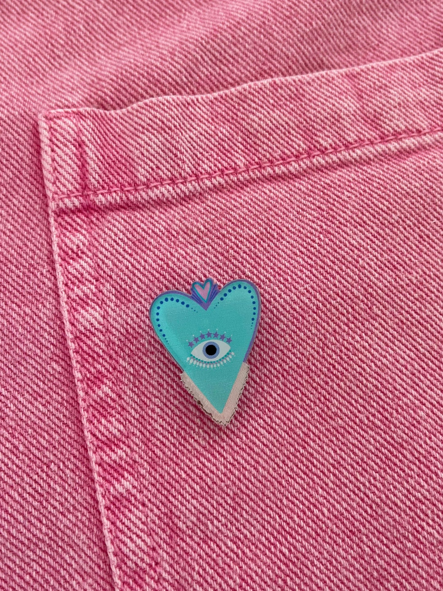 Pin Corazón Menta