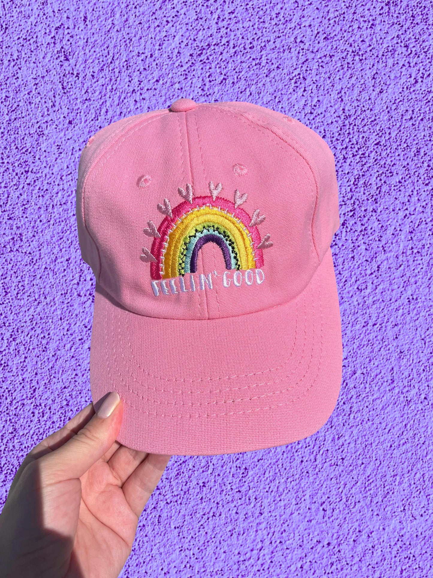 Gorra Rosada Arcoíris